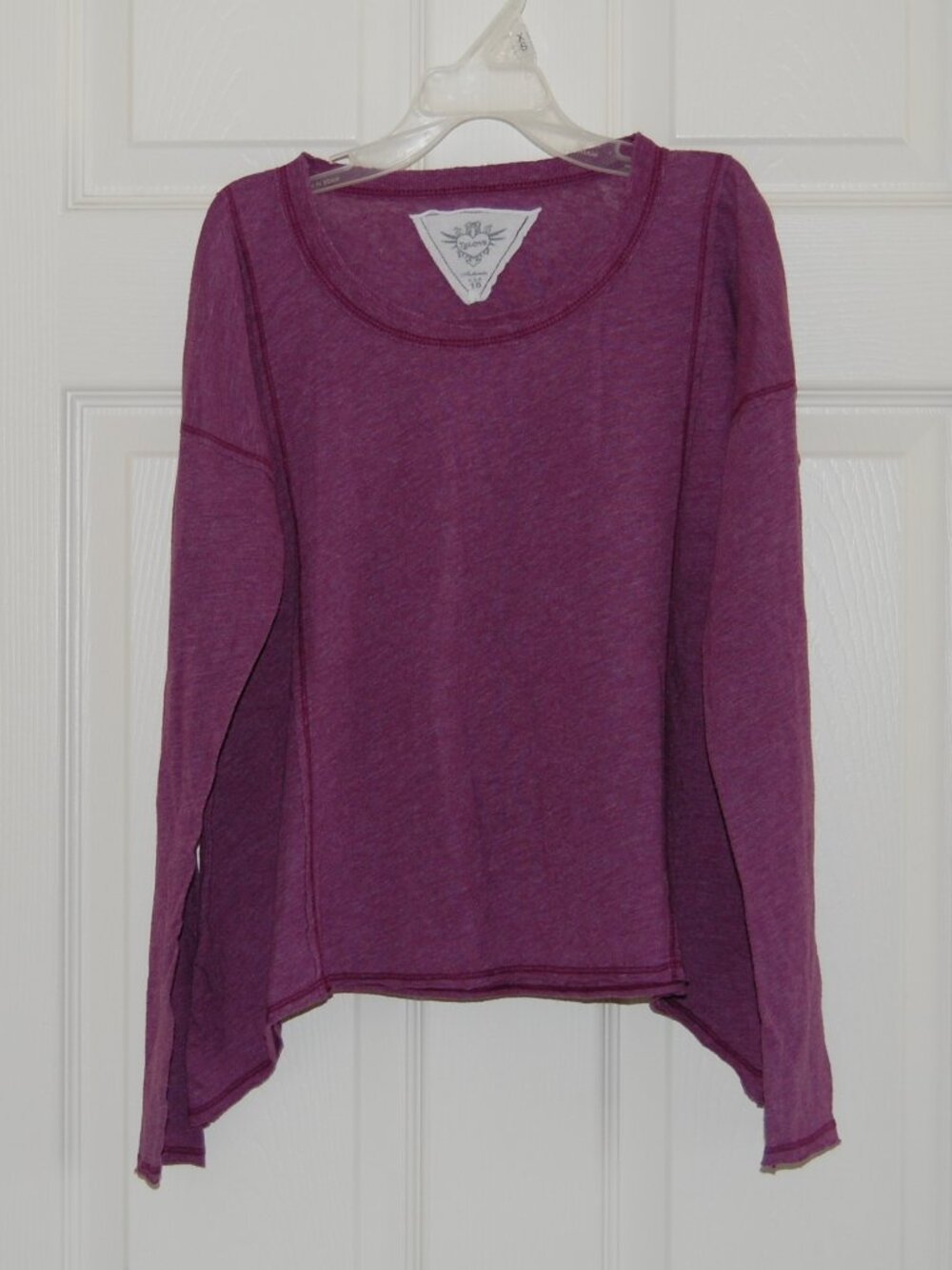 T2Love Girls Size 10, Round Neck Long Sleeve Shirt